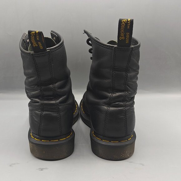 Dr. Martens 11821 Combat Boots Black Leather Classic Women's - Picture 10 of 11